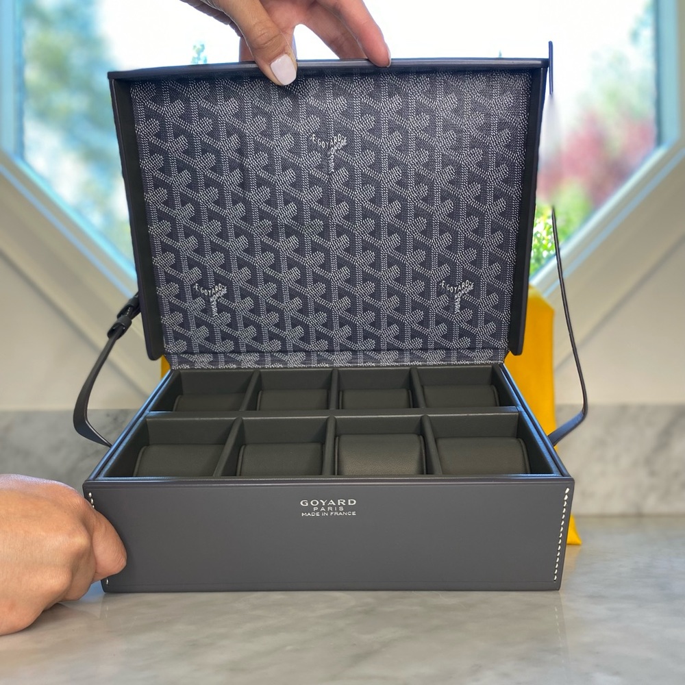 GOYARD 8 WATCH CASE, NEW